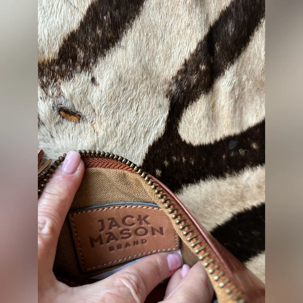 Jack Mason brand leather wristlet. Great‎ condition Texas Tech emblem removable.